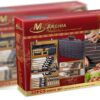 32PCS KNIFE SET WITH BLACK HANDLE IN LEATHER CASE