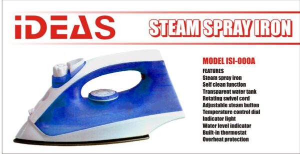 IDEAS MAXI STEAM SPRAY IRON ISI-000A - Image 2