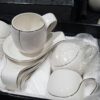 12PC FINE PORCELAIN TEA SET (6cups & 6saucers) - Image 3