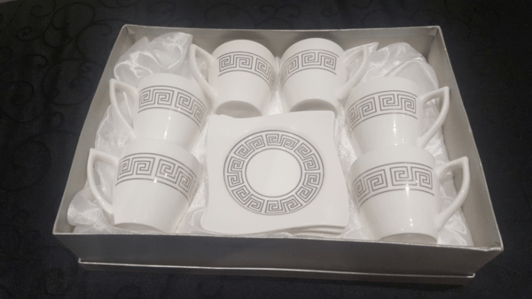 12PC FINE PORCELAIN TEA SET (6cups & 6saucers) - Image 5