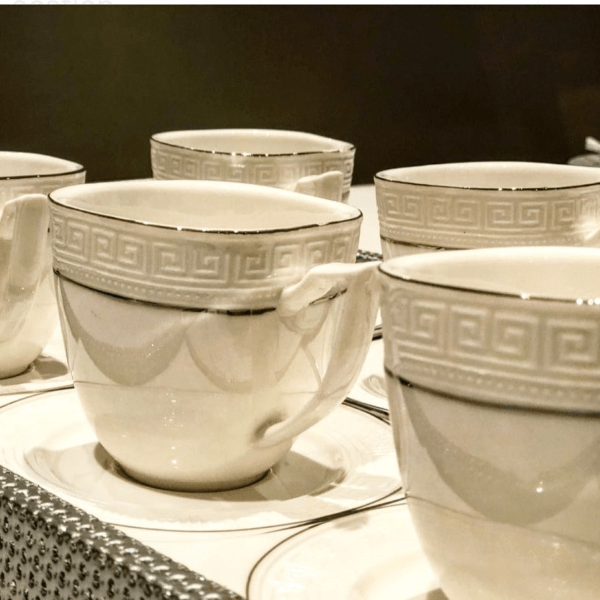 12PC FINE PORCELAIN TEA SET (6cups & 6saucers) - Image 7