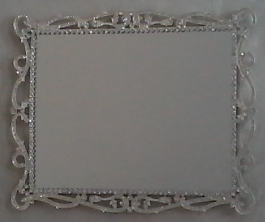 MEDIUM DIAMANTE TRAY MIRRORED