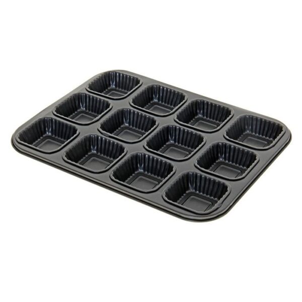 12 CUP NON-STICK SQUARE  BAKING TRAY