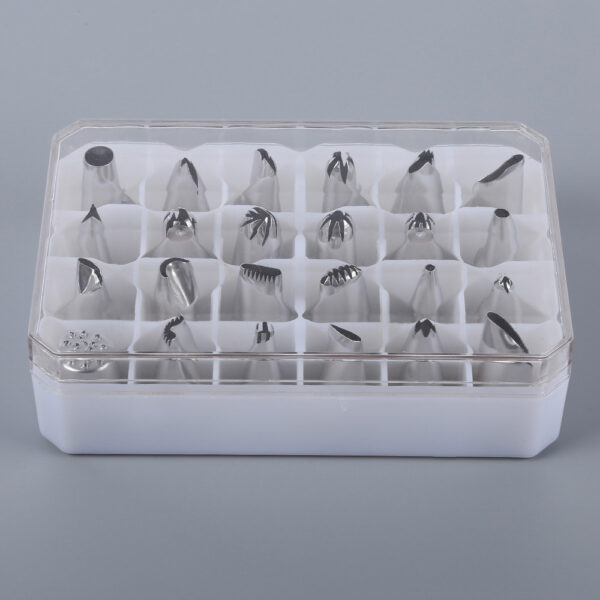 24PC STAINLESS STEEL ICING NOZZLES SET IN BOX