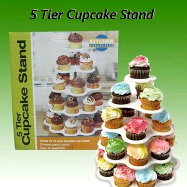 5 TIER PLASTIC CUPCAKE STAND - Image 3