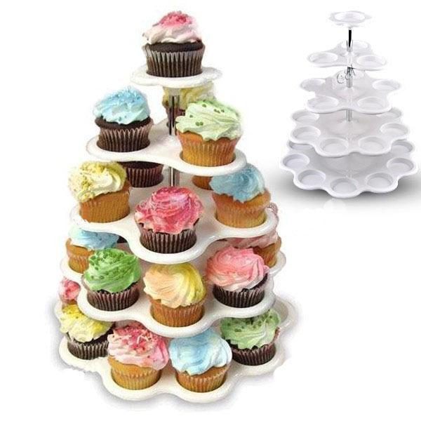 5 TIER PLASTIC CUPCAKE STAND - Image 2