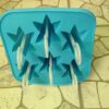 6 CUP PINE TREE SHAPED SILICON POPSICLE MOULD WITH STICKS - Image 3