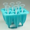 6 CUP PINE TREE SHAPED SILICON POPSICLE MOULD WITH STICKS