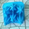 6 CUP PINE TREE SHAPED SILICON POPSICLE MOULD WITH STICKS - Image 2