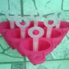 6 ICE LOLLY SILICONE MOULD WITH STICKS STRAWBERRY SHAPE - Image 2