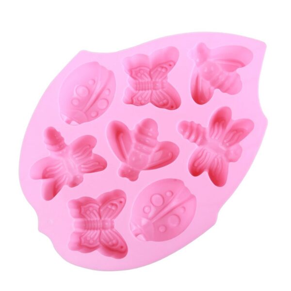 8 CUP BUGS AND BUTTERFLIES SILICONE MOULD - Image 3