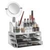 CLEAR COSMETIC ORGANIZER & STORAGE BOX WITH DRAWS AND GRID - Image 10