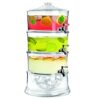 JENGA TRIPLE ACRYLIC STACKABLE 3 BEVERAGE DISPENSER WITH  ICE STORAGE BASE - Image 2
