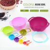 MULTI COLOUR 10PCS MIXING BOWL SET - Image 2