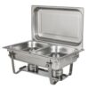 STAINLESS STEEL DOUBLE CHAFING DISH