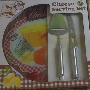 CHEESE SERVING SET WITH 2 KNIVES