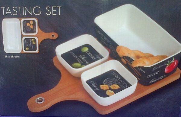 4PC BAMBOO TASTING SET