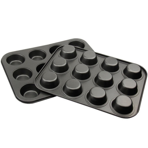 12 CUP NON STICK CUPCAKE BAKING TRAY