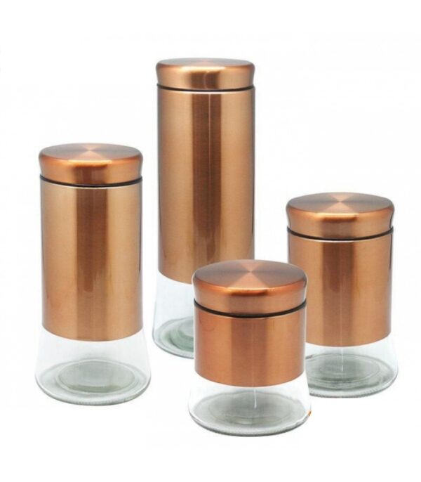4PC BRONZE CANISTER SET CH-453