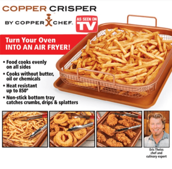 COPPER RECTANGLE CRISPY TRAY