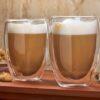 DOUBLE WALL GLASS LATTE TUMBLER 280ML REGENT - Image 2