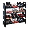 FOUR TIER STACKABLE SHOE RACK