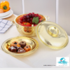 MULTI-USE STAINLESS STEEL COLANDER/FOOD STRAINER/COLANDER WITH LID AND PLATE - Image 2
