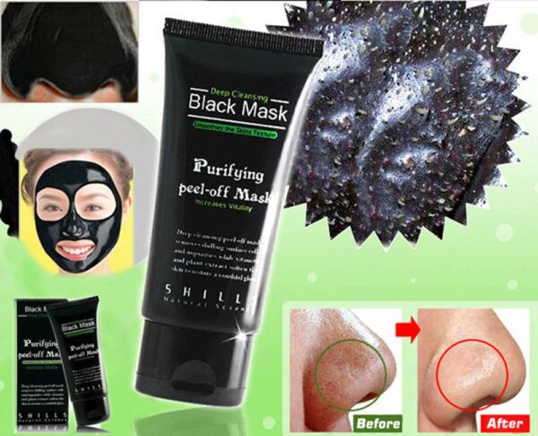 PURIFYING PEEL-OFF MASK BLACKHEAD REMOVER FACIAL MASK FACE CARE (SHILLS) 50ML - Image 2
