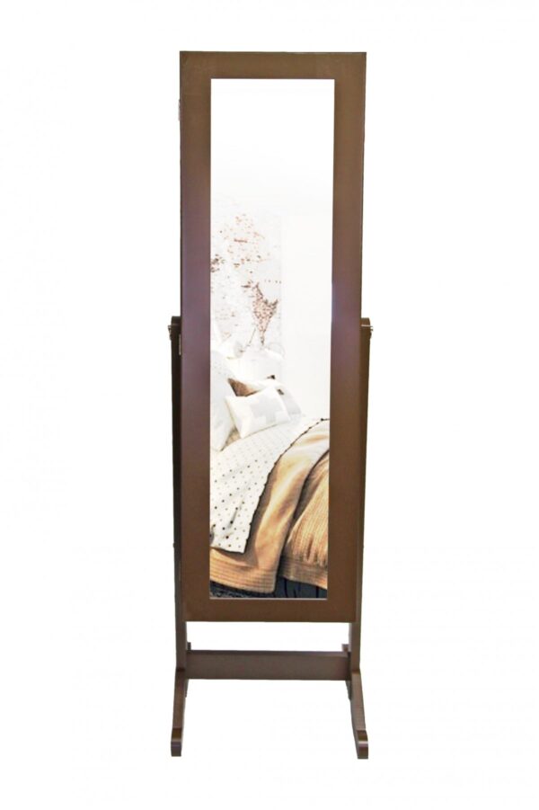 FINE LIVING FULL LENGTH DRESSING JEWELLERY ORGANIZER CABINET WITH MIRROR - Image 5