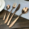 24PC ROSE GOLD CUTLERY SET
