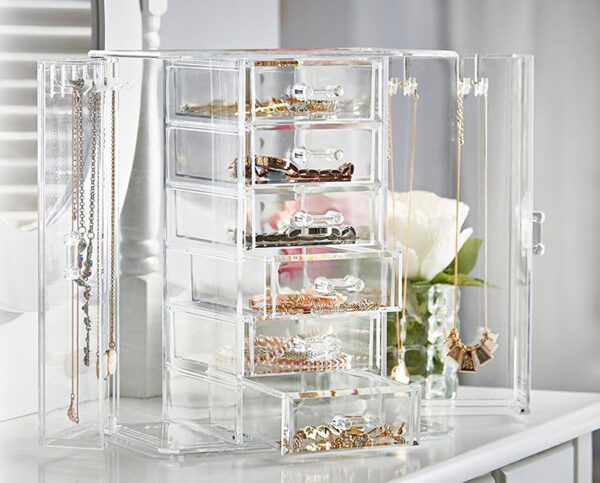 CLEAR JEWELLERY AND COSMETIC ORGANIZER - Image 3