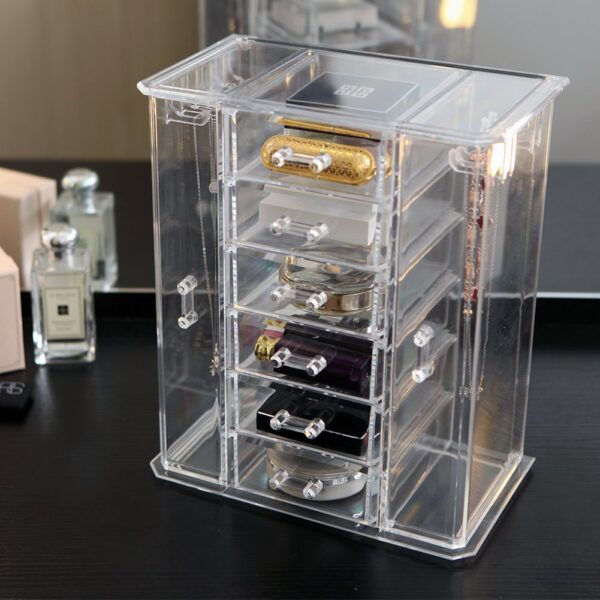 CLEAR JEWELLERY AND COSMETIC ORGANIZER