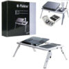 E-TABLE LAPTOP PORTABLE TABLE - BLACK/WHITE