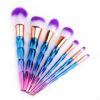 MAKEUP BRUSH SET-8PC-UNICORN BLUE/PURPLE - Image 3