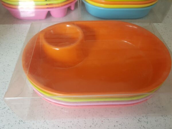 MELAMINE 4PC OVAL SNACK DISH SET - Image 3