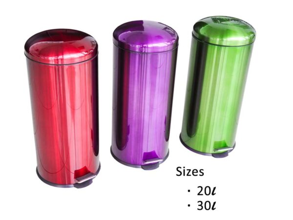 STAINLESS STEEL COLOR DUST BIN