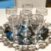 6PC SCREEN PRINTED GLASS SET