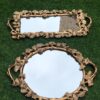 PEWTER TRAY WITH MIRROR - Image 3
