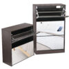 FIVE DOOR DOUBLE CAPACITY MIRROR SHOE CABINET - FINE LIVING - Image 5