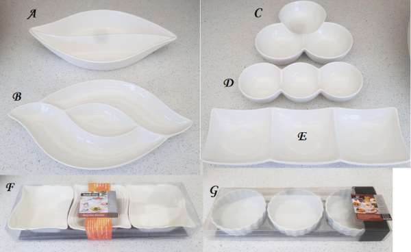 CERAMIC SECTIONAL PLATTERS (SOLD INDIVIDUALLY) - Image 2