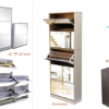 FIVE DOOR DOUBLE CAPACITY MIRROR SHOE CABINET - FINE LIVING
