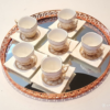 12PC FINE PORCELAIN TEA SET (6cups & 6saucers)