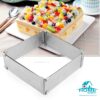 ADJUSTABLE STAINLESS STEEL MOUSSE CAKE RING 24-46CM RETRACTABLE/SQUARE BAKING MOLD CAKE TOOLS - Image 3