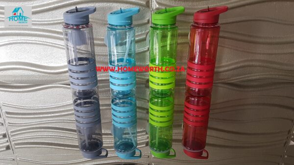 770ML SPORT BOTTLE WITH FLIP UP SPOUT AND STRAW