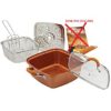 COPPER CHEF SQUARE CASSEROLE PAN 4PC SET