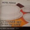 20 PCS OVAL SHAPE DINNER SET PRINTED BORDER - Image 2