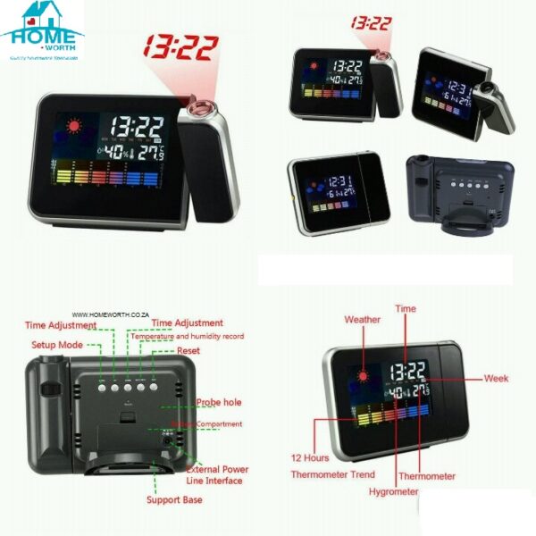 COLOR SCREEN CALENDAR - DIGITAL PROJECTOR ALARM CLOCK - Image 3