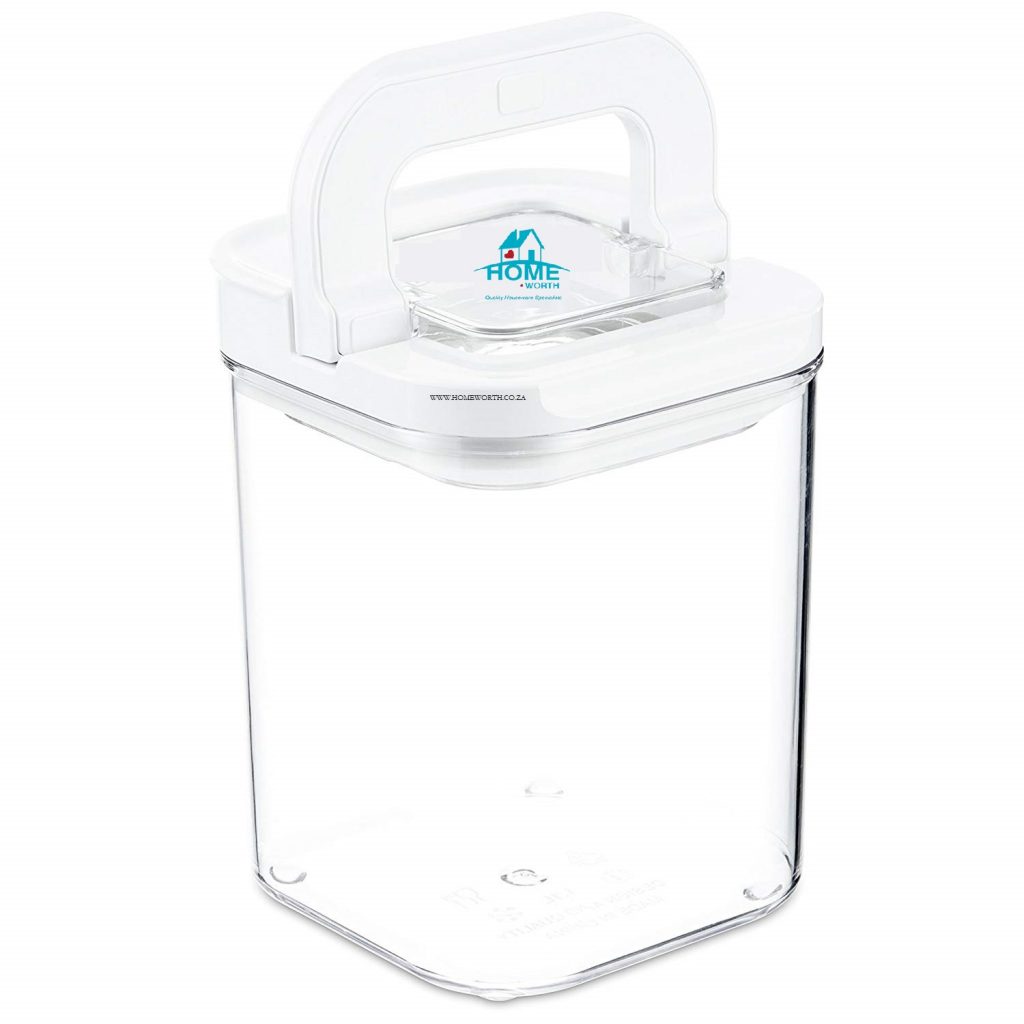 FLIPLOCK AIR TIGHT HANDLE LID CANISTER Home Worth