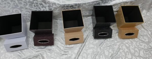 TISSUE BOX & DUSTBIN - 2PC SET