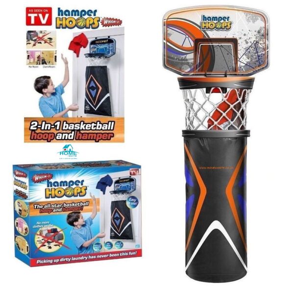 HAMPER HOOPS - 2IN1 BASKETBALL HOOP & HAMPER